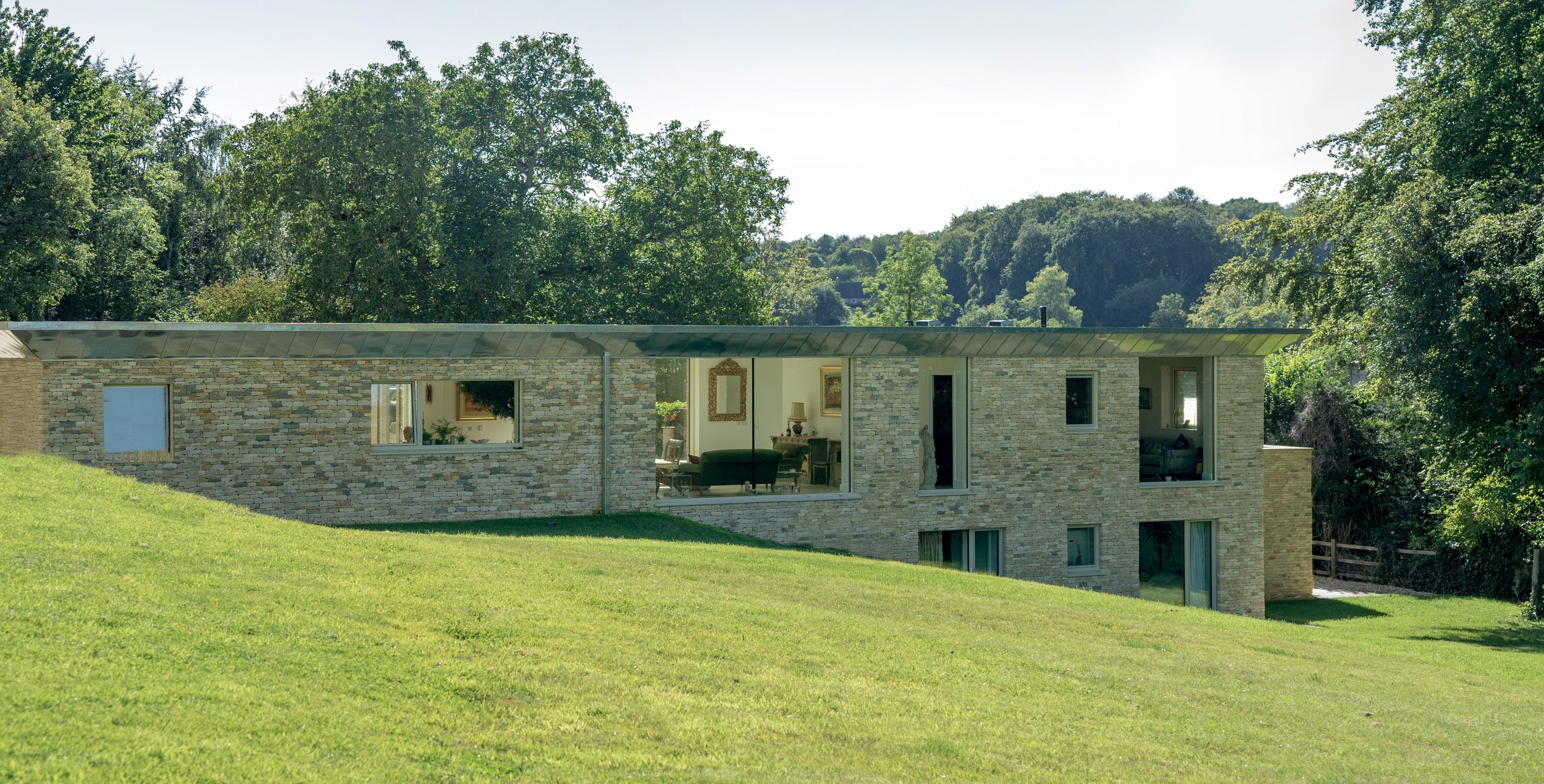 Contemporary Cotswold Stone House, Dry-Stone Architecture, Modern Dry-Stone House