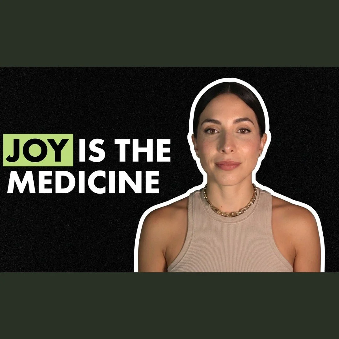 Joy Is Not the Reward. It Is the Medicine