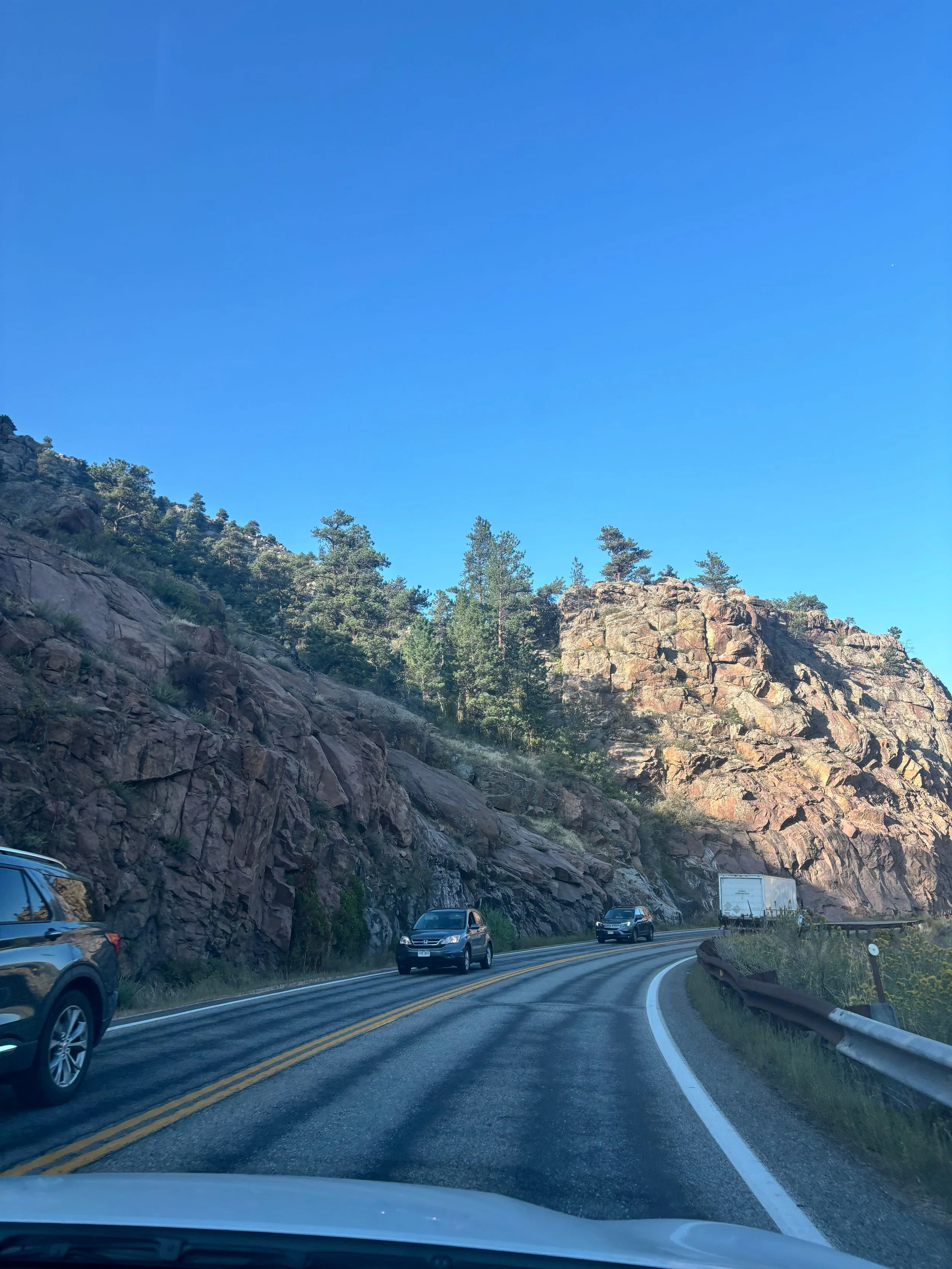 driving bear lake road corridor, rocky mountains
