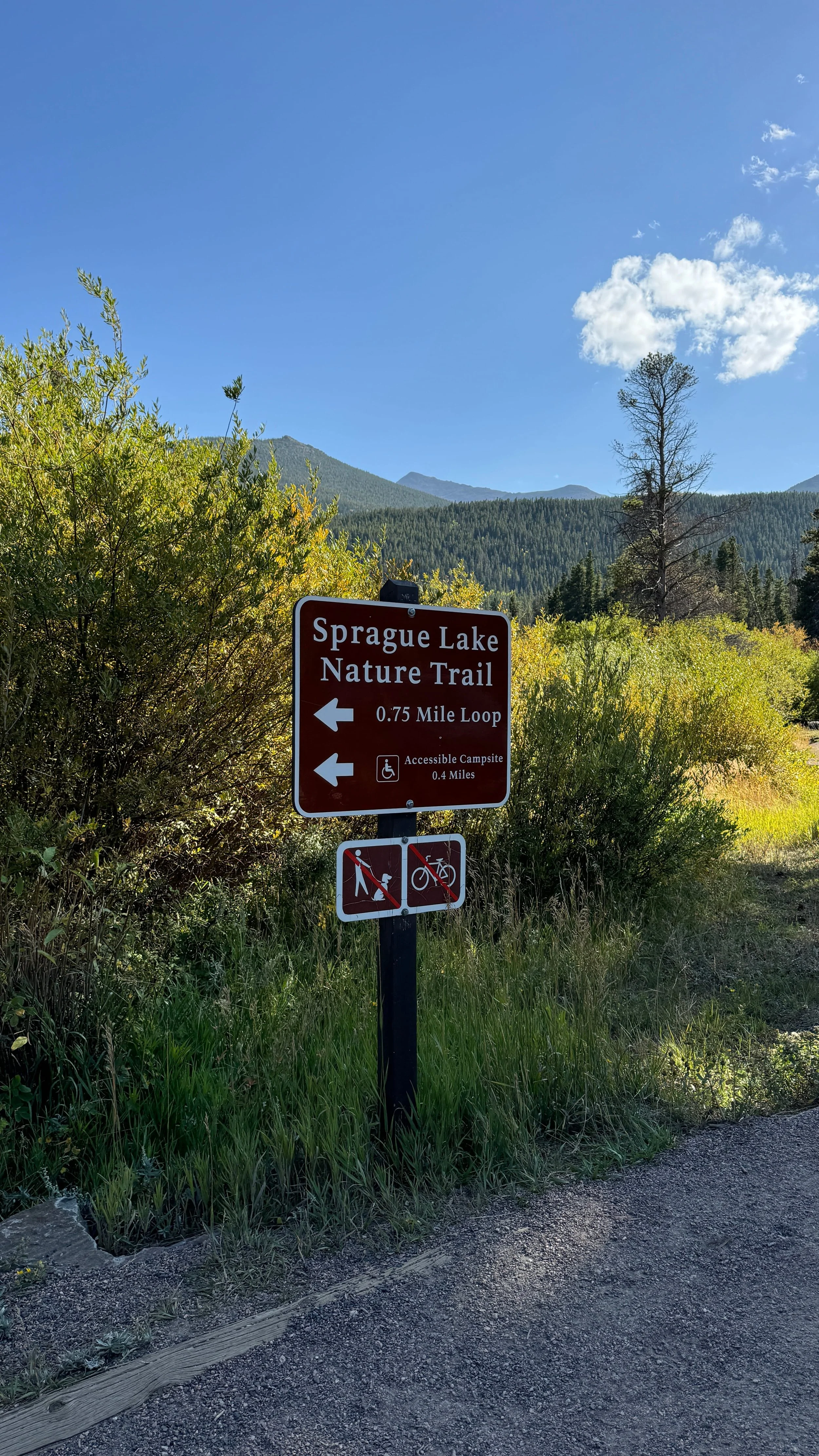sprauge lake nature trail colorado