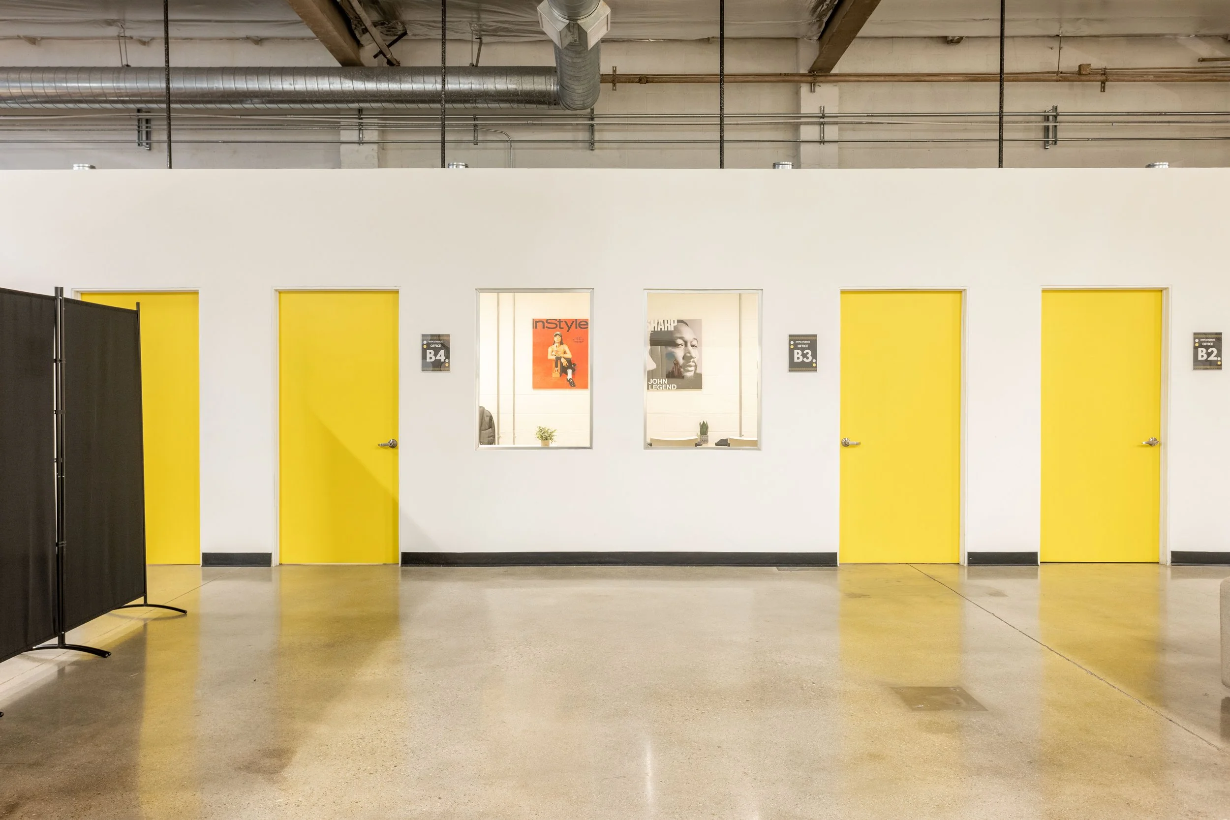 Connecting team suites at Hype Studios in Silver Lake