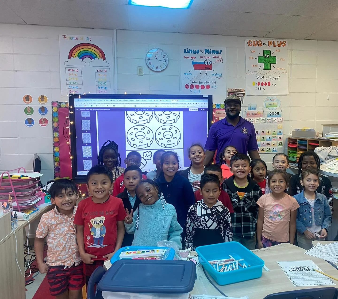 On Tuesday the 4th, Bro. Briscoe was able to visit Forest Elementary and participate in Read Across America. #serviceandduty ⚡️ Thank you the school for allowing us to visit with the students. 💜