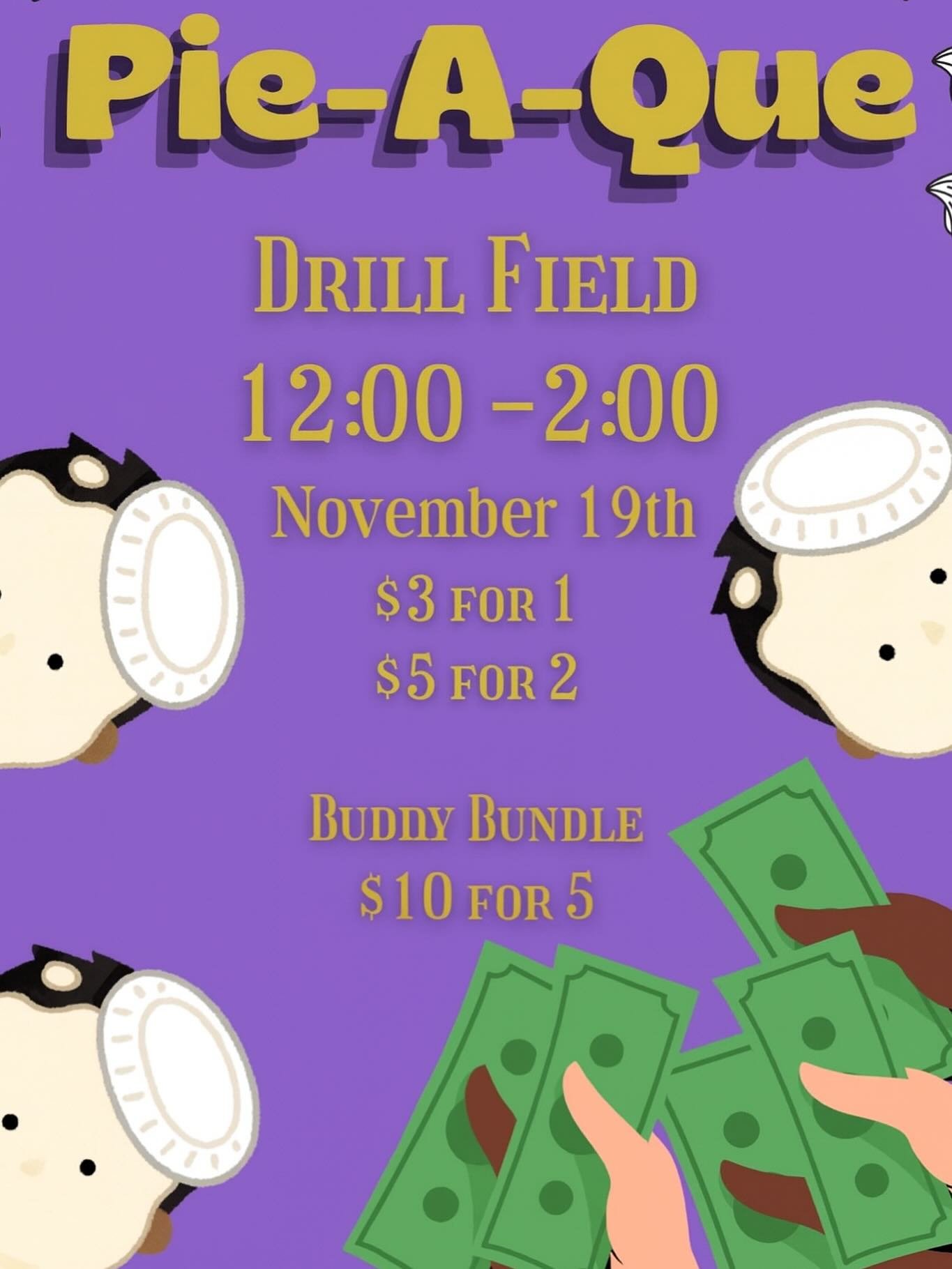 🐶🥧Come pie the bruhz because nothing says friendship like a dessert to the face. Therapy is expensive. Pie-ing someone is $3 Put your problems in a pie tin and launch them at somebody.