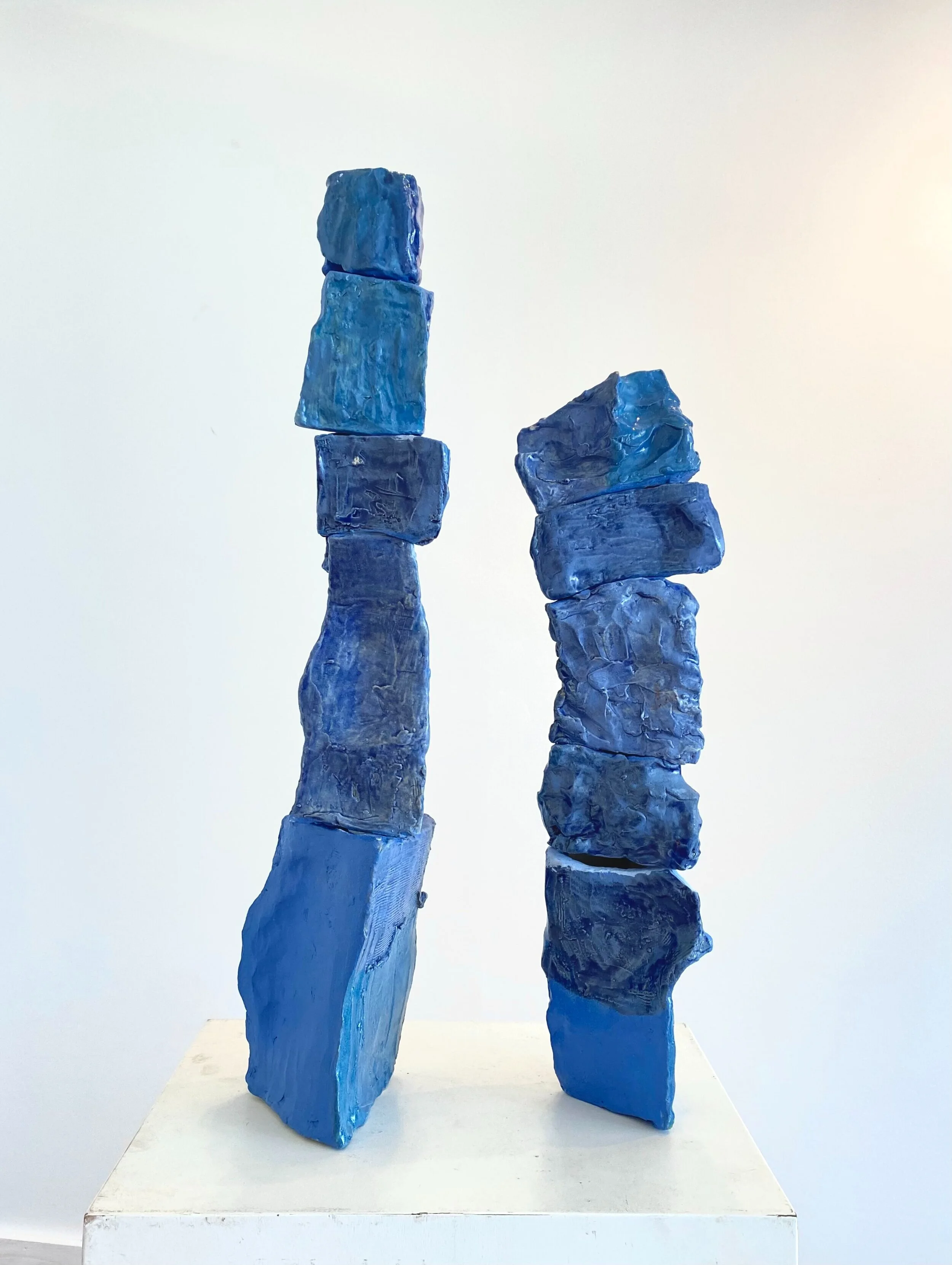  stacked and balanced glazed ceramic, 2021 