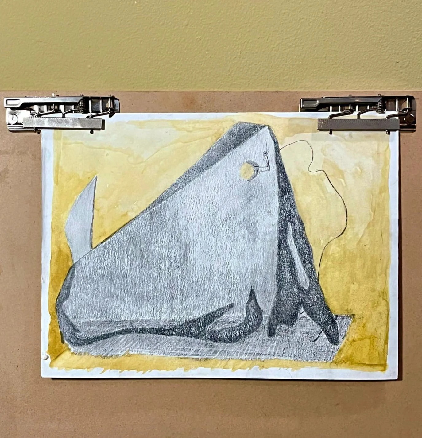  graphite and watercolor on paper  2021 