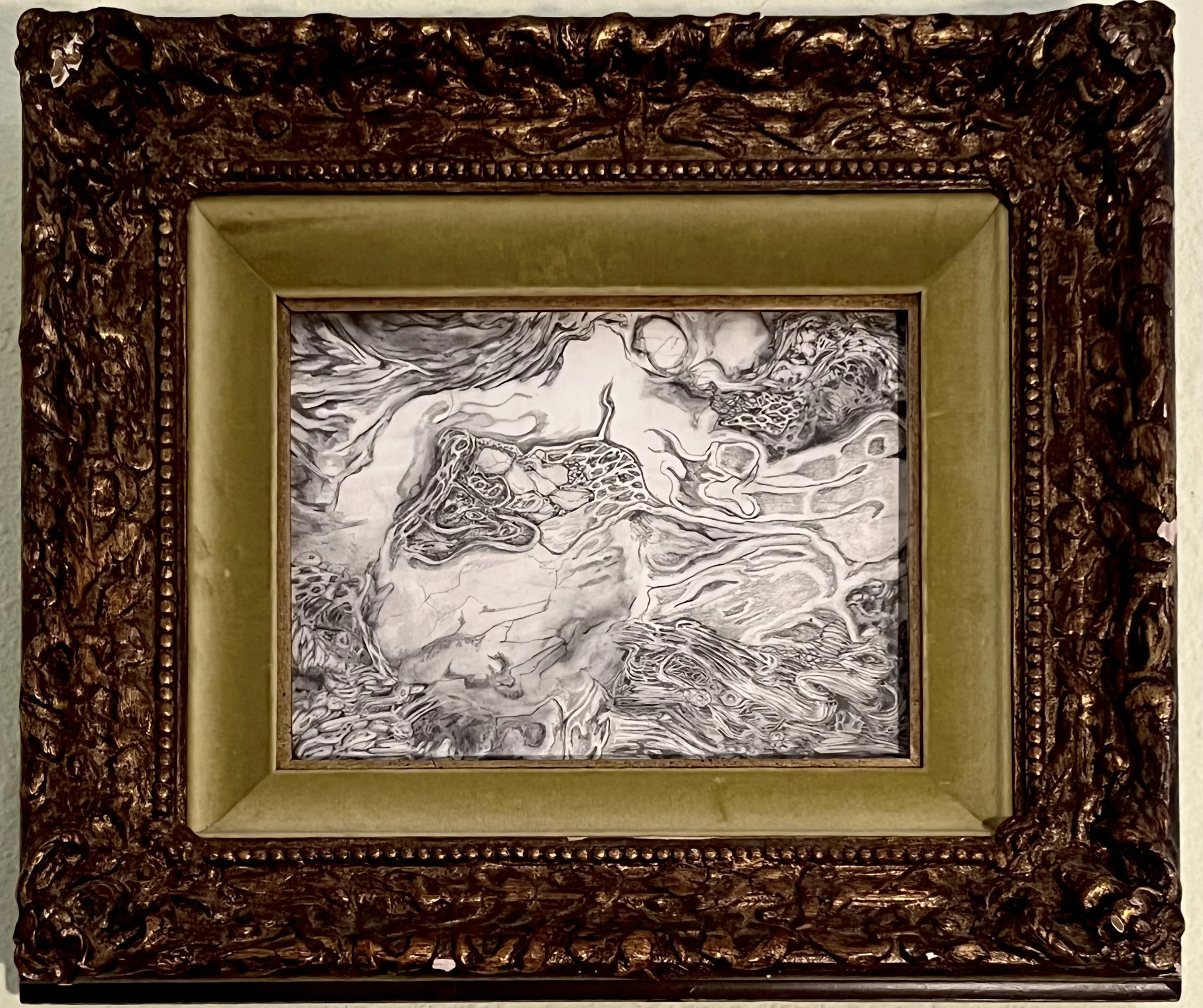  graphite on paper   2021  collaboration with Bells Howard 