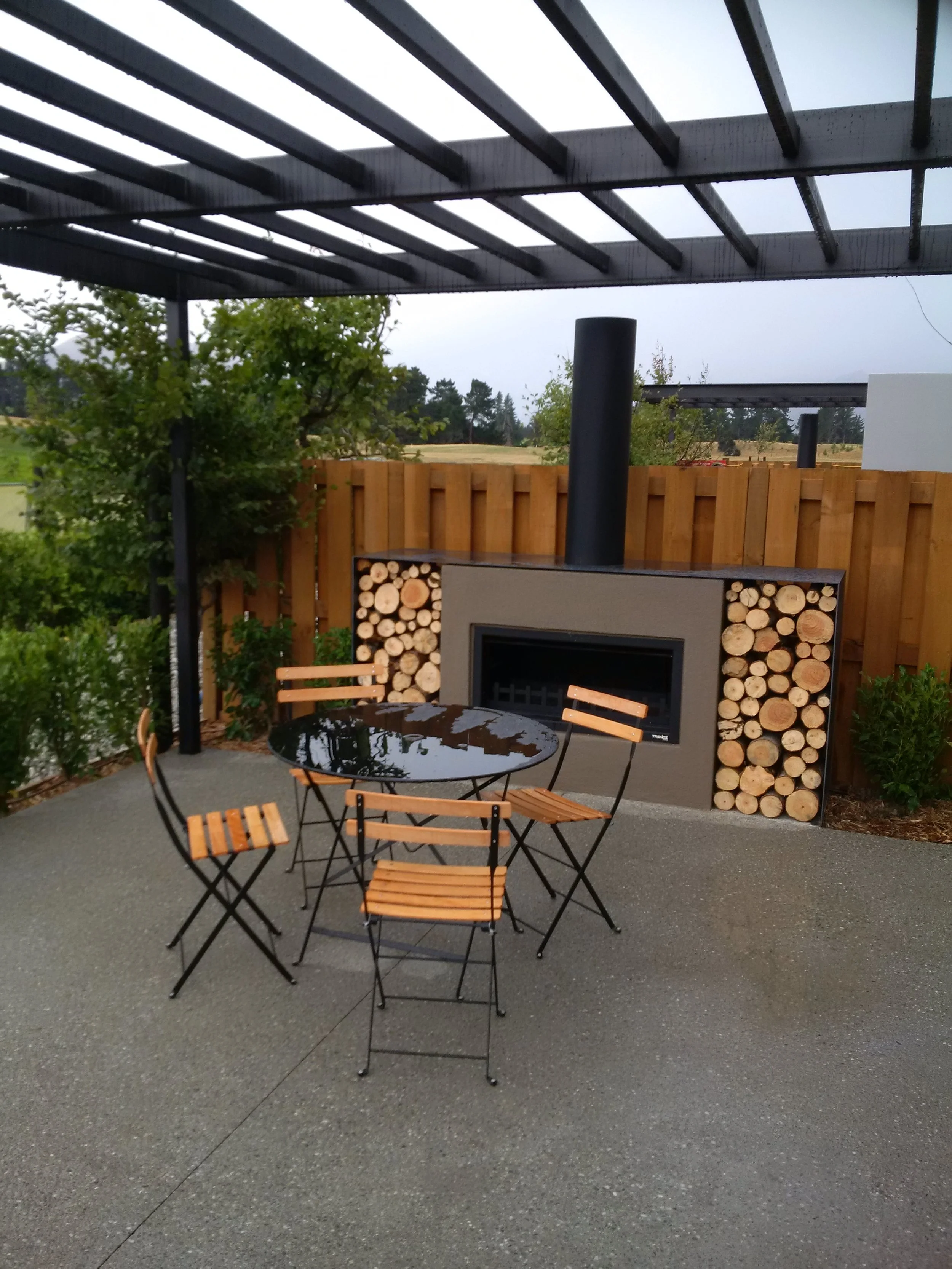 Trendz™ Mini Burton Fireplace — Slab Culture Concrete benchtop