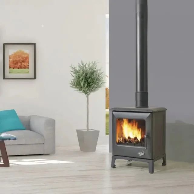 Godin Mini Cube Wood Heater — Slab Culture Concrete benchtop manufacturer, Wood heaters