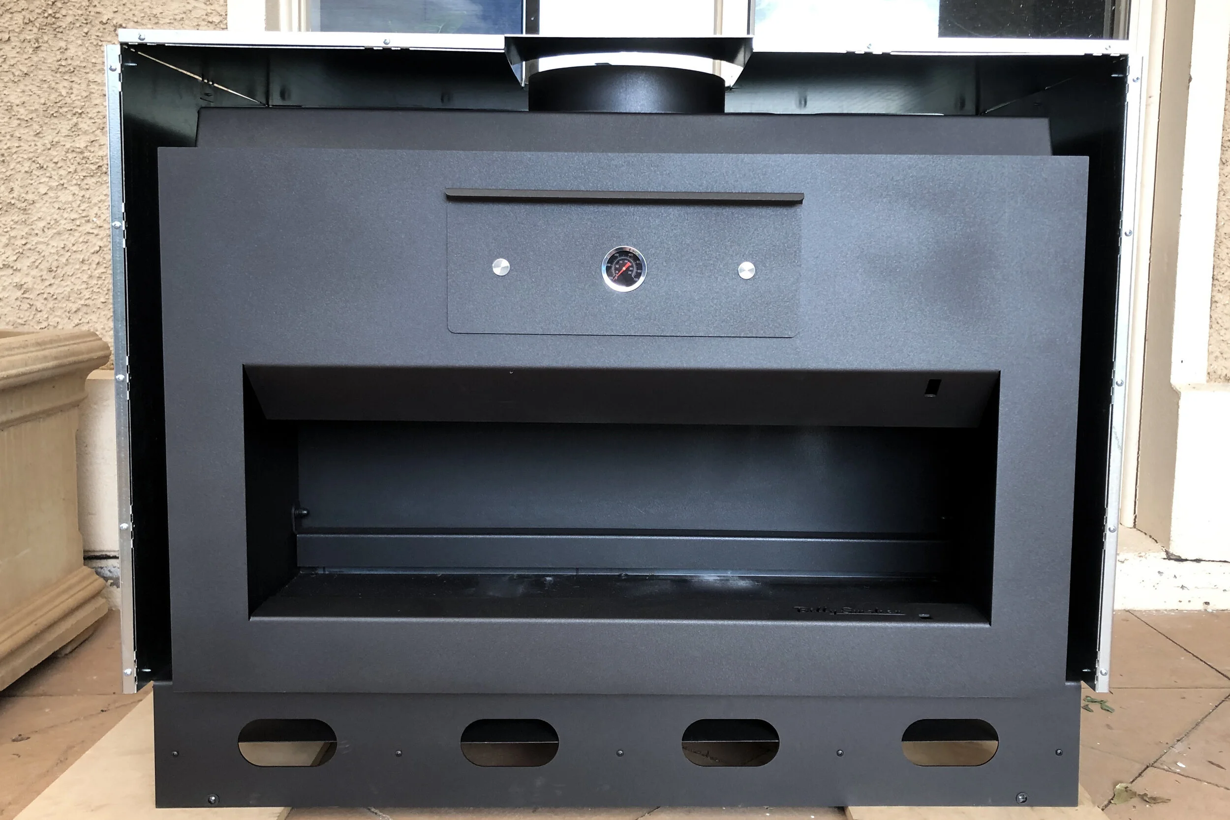 Billy Smoker Enclosure Shielding — Slab Culture Concrete benchtop