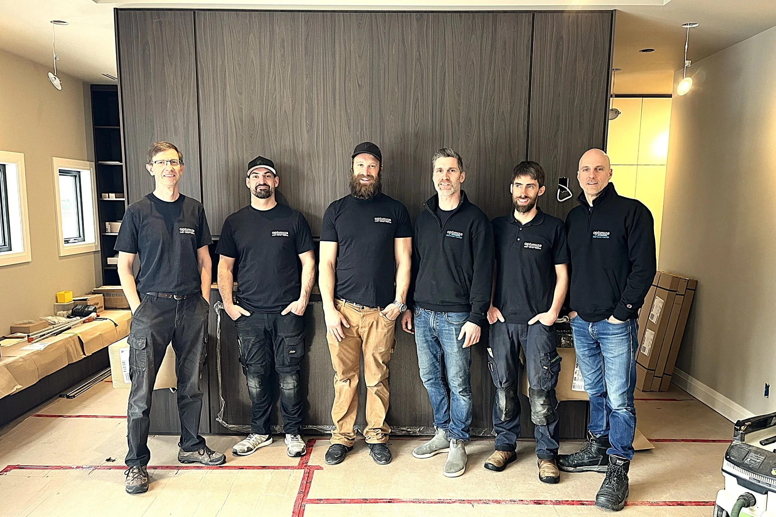 Optimize Interiors Installation Team