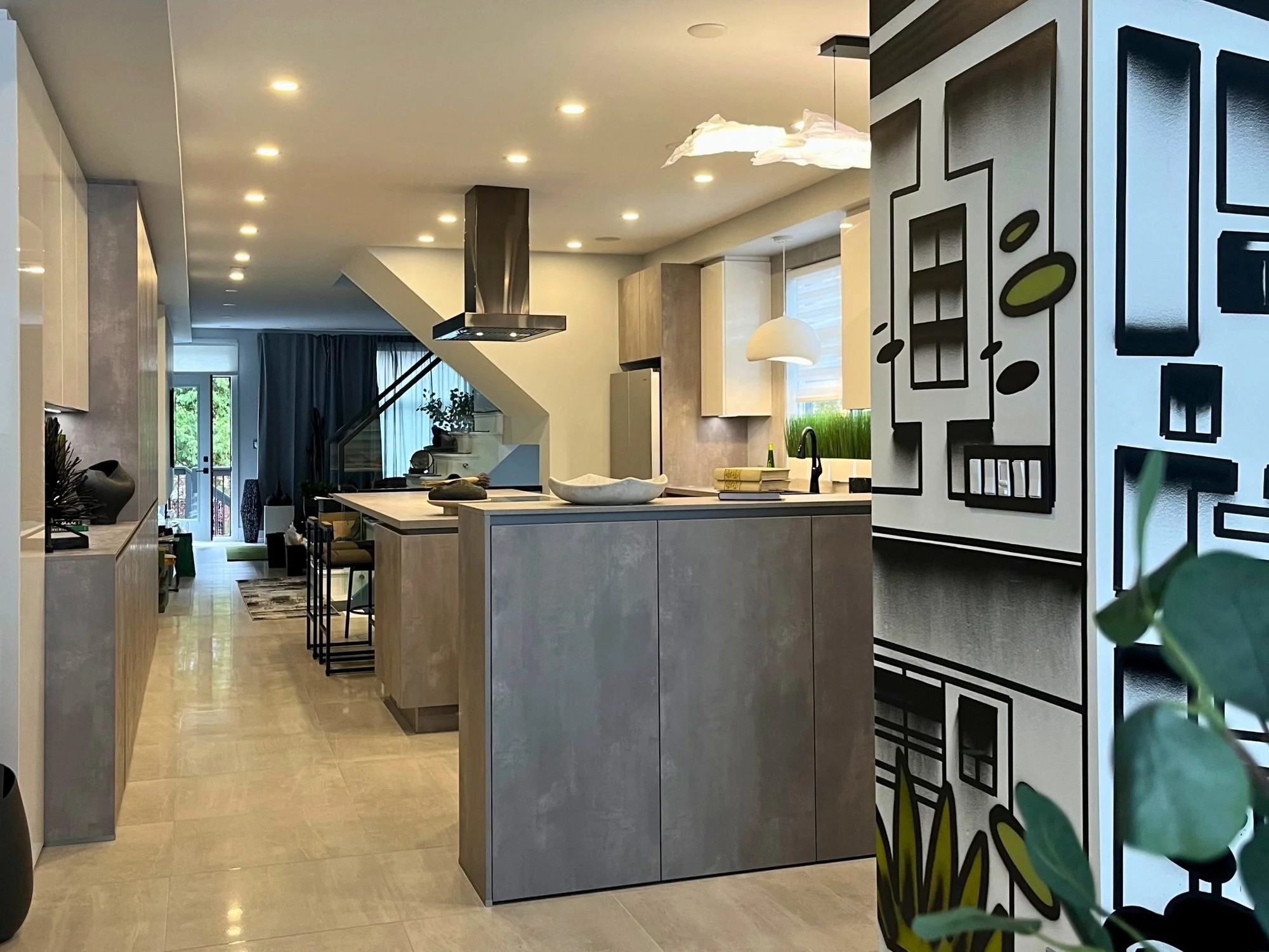 kitchen in concrete finish in Ottawa