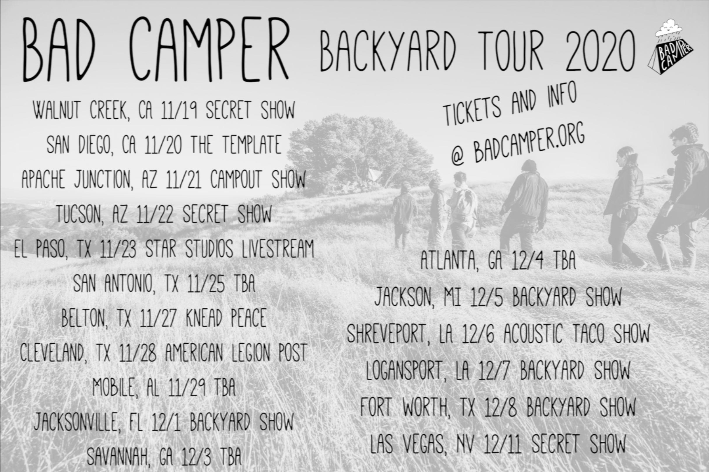 Bad Camper Backyard Tour 2020