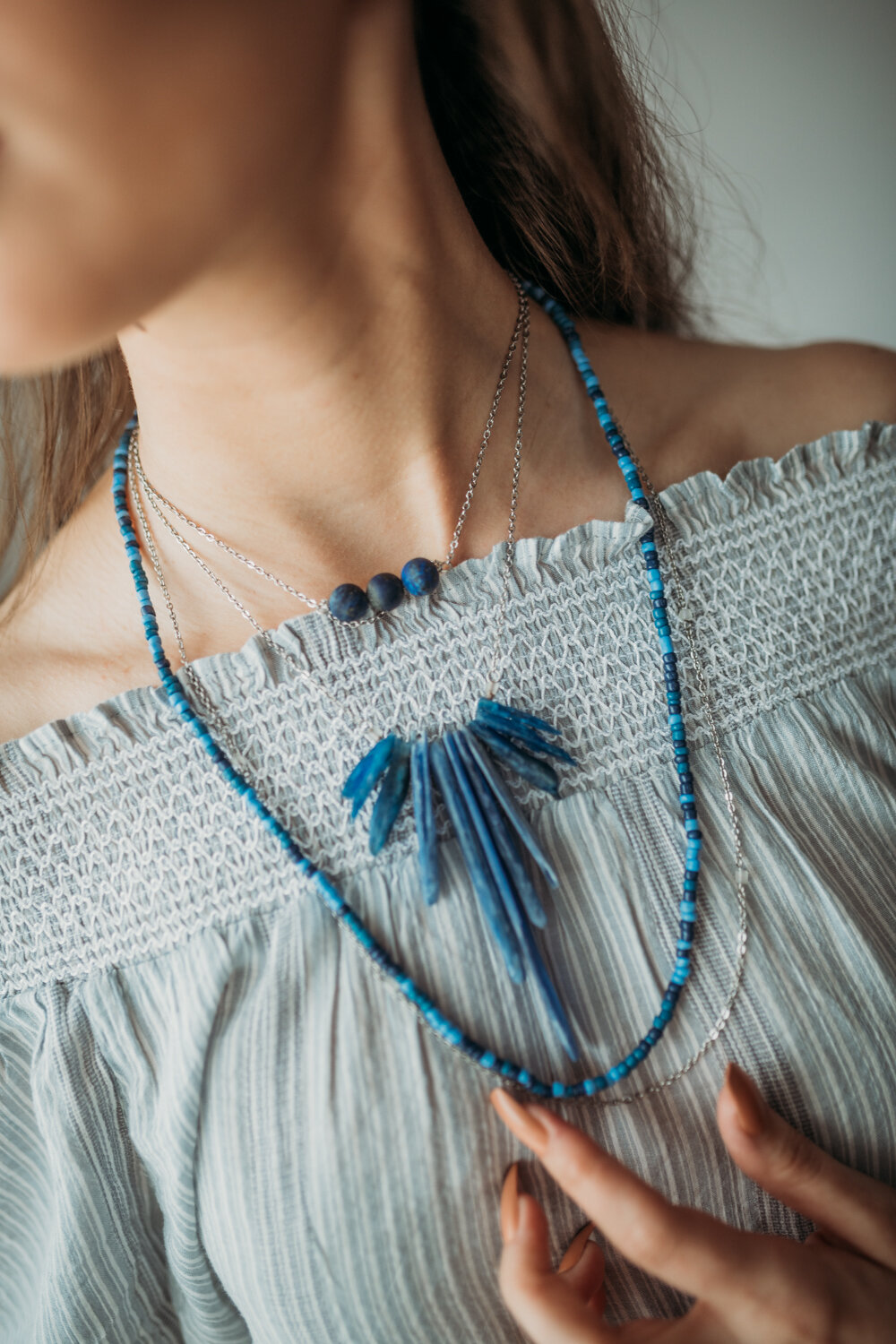 Layered Blue Kyanite & Lapis