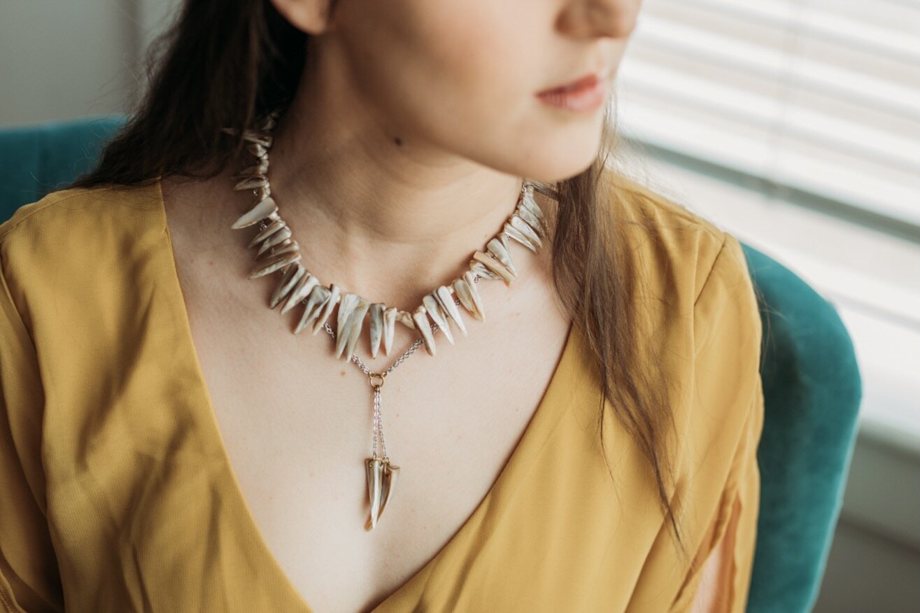Shell Beaded Choker