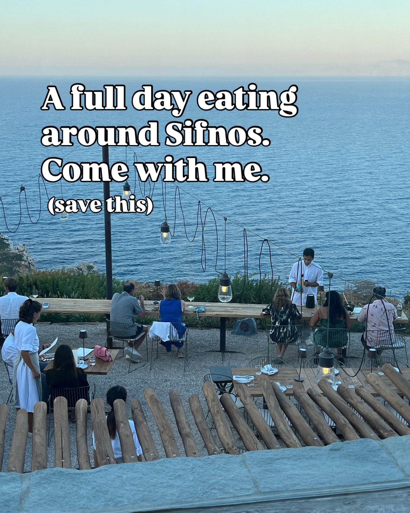 💥 Save this before your Sifnos trip.💥 

They say Sifnos is the culinary capital of the Cyclades. Come spend the day with me finding the best places to eat in Sifnos and you tell me if they&rsquo;re right.

Breakfast -  Verina Astra, Poulati 
That v