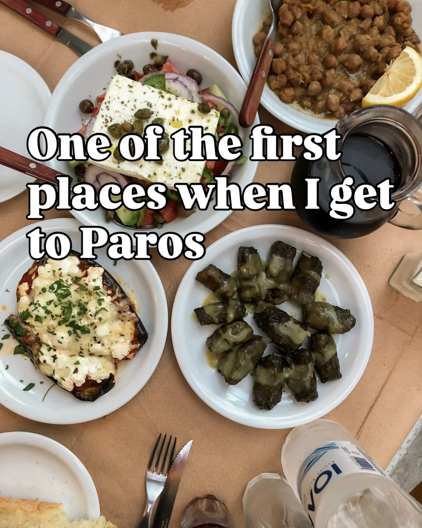 Is it too early to be planning for a July dinner???

One of the first place I go every time I land in Paros is Kafenio I Palaia Agora in Naoussa. And I can&rsquo;t wait. 

No bookings, just a handful of tables spilling out into the laneway and people