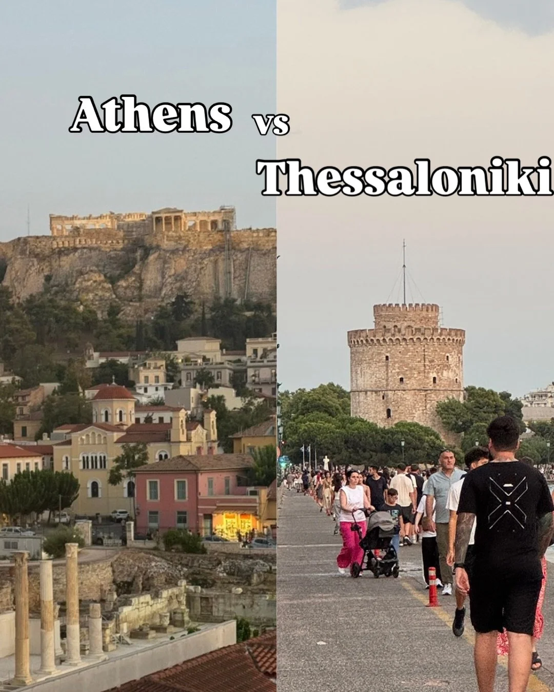 Athens vs Thessaloniki. Is this one of the biggest debates or what 😂

JK is Athens. I am Thessaloniki. Okay I think you know by now I reallyyyyyy love Athens but Thessaloniki has my heart, my family, so it&rsquo;s a no brainer!

I was born in Thessa