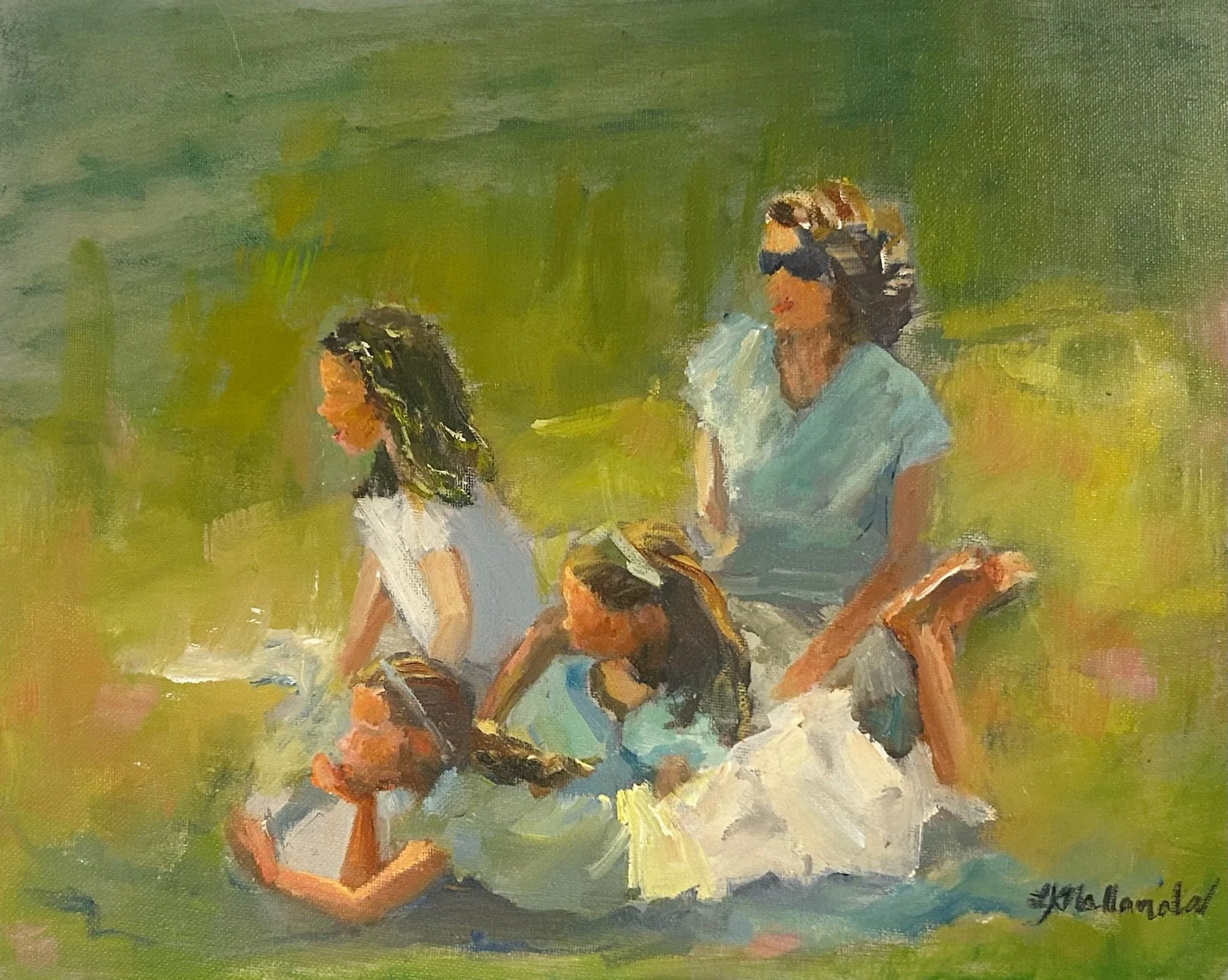 "Our Highest Praise" 11x14 oil / Private Collection