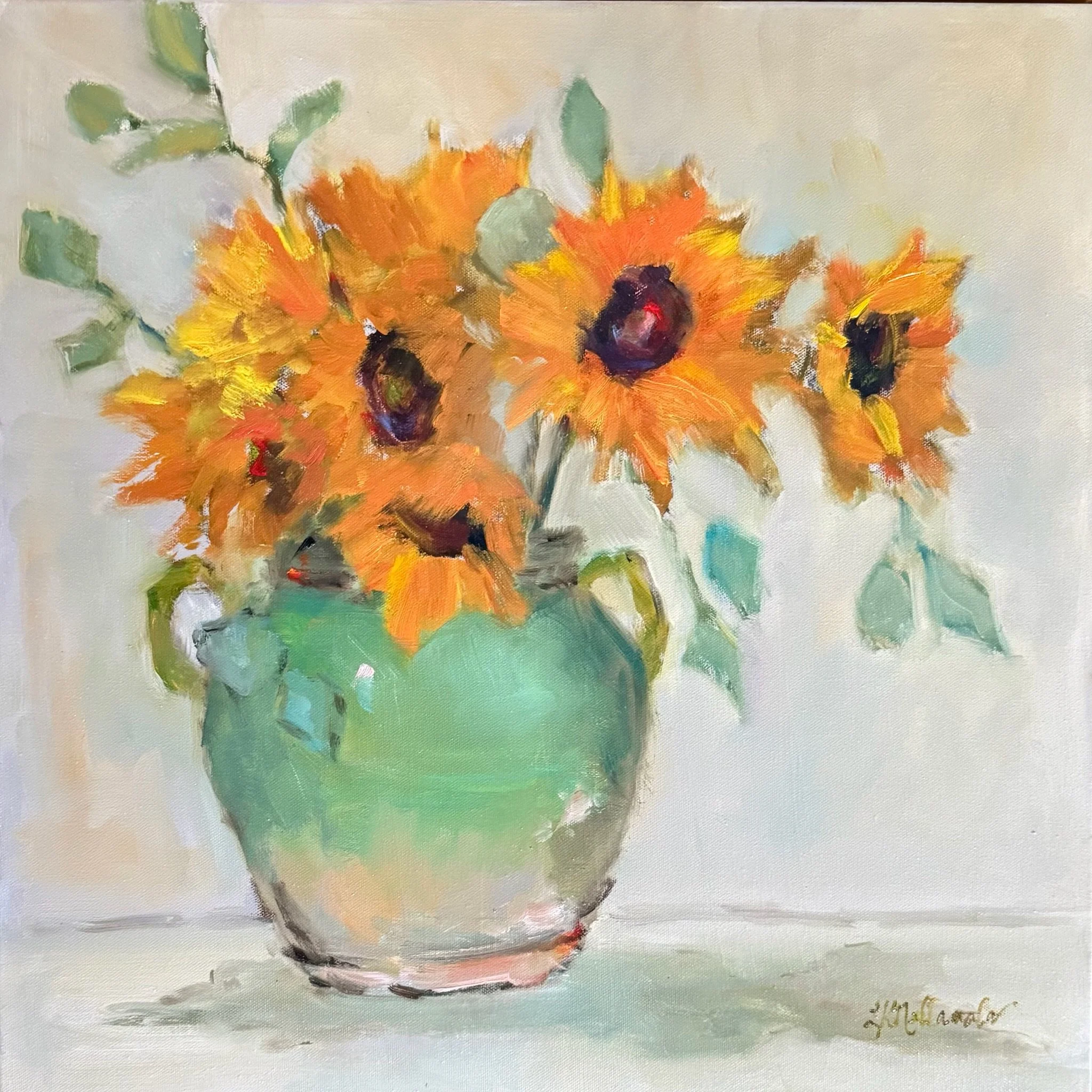 “Lasting Beauty” Arles, France (Van Gogh’s home) / 20x20 oil in a 22x22 inch gold floater frame / $710