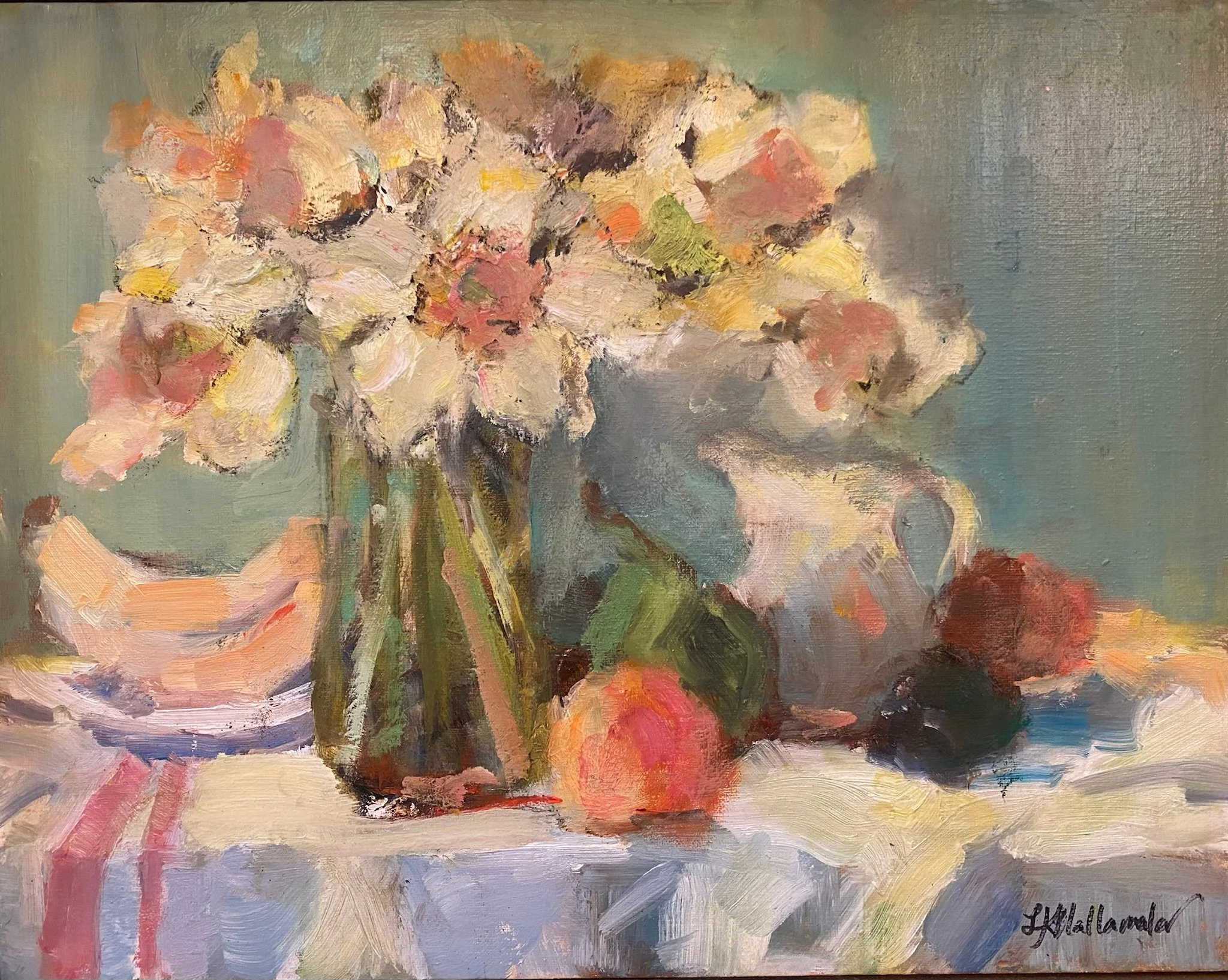 “Everlasting Joy” 11x14 oil in a gold floater frame / Purchased