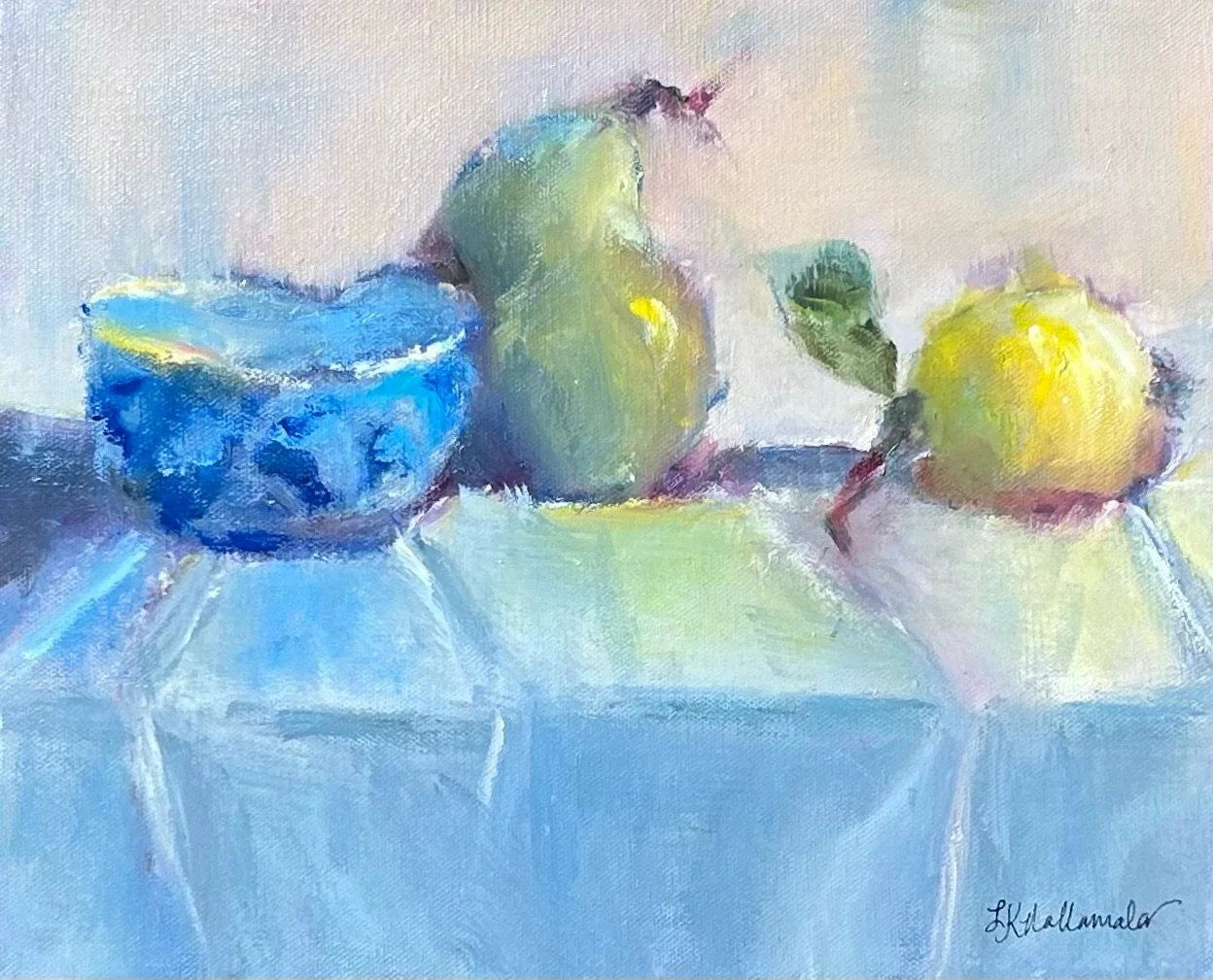 "The Table is Ready" 12x16 oil in gold floater frame / Donation to Lincoln Village Ministry Banquet 2024
