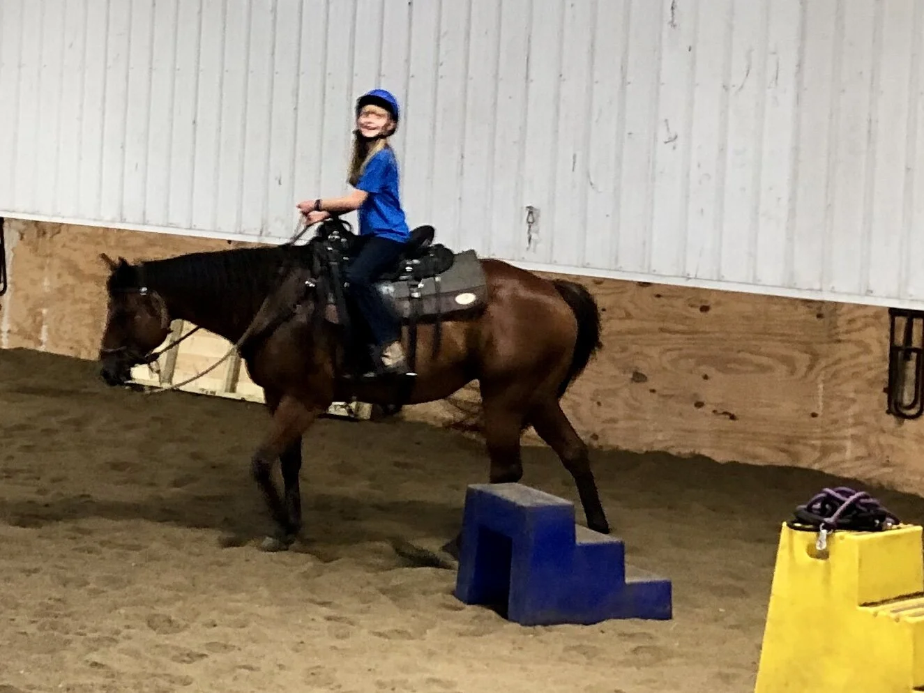 Mila enjoying her ride