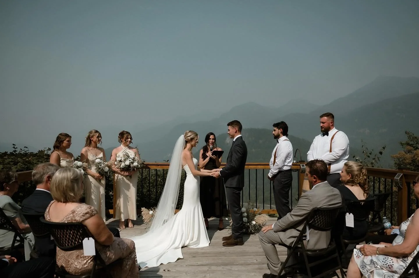 Mackenzie &amp; Dawson | American Creek Lodge 💍
An unforgettable celebration overlooking the Fraser Canyon &mdash; surrounded by mountains, love, and the people who matter most.

Officiated beautifully by @kimberwylie, this ceremony perfectly captur