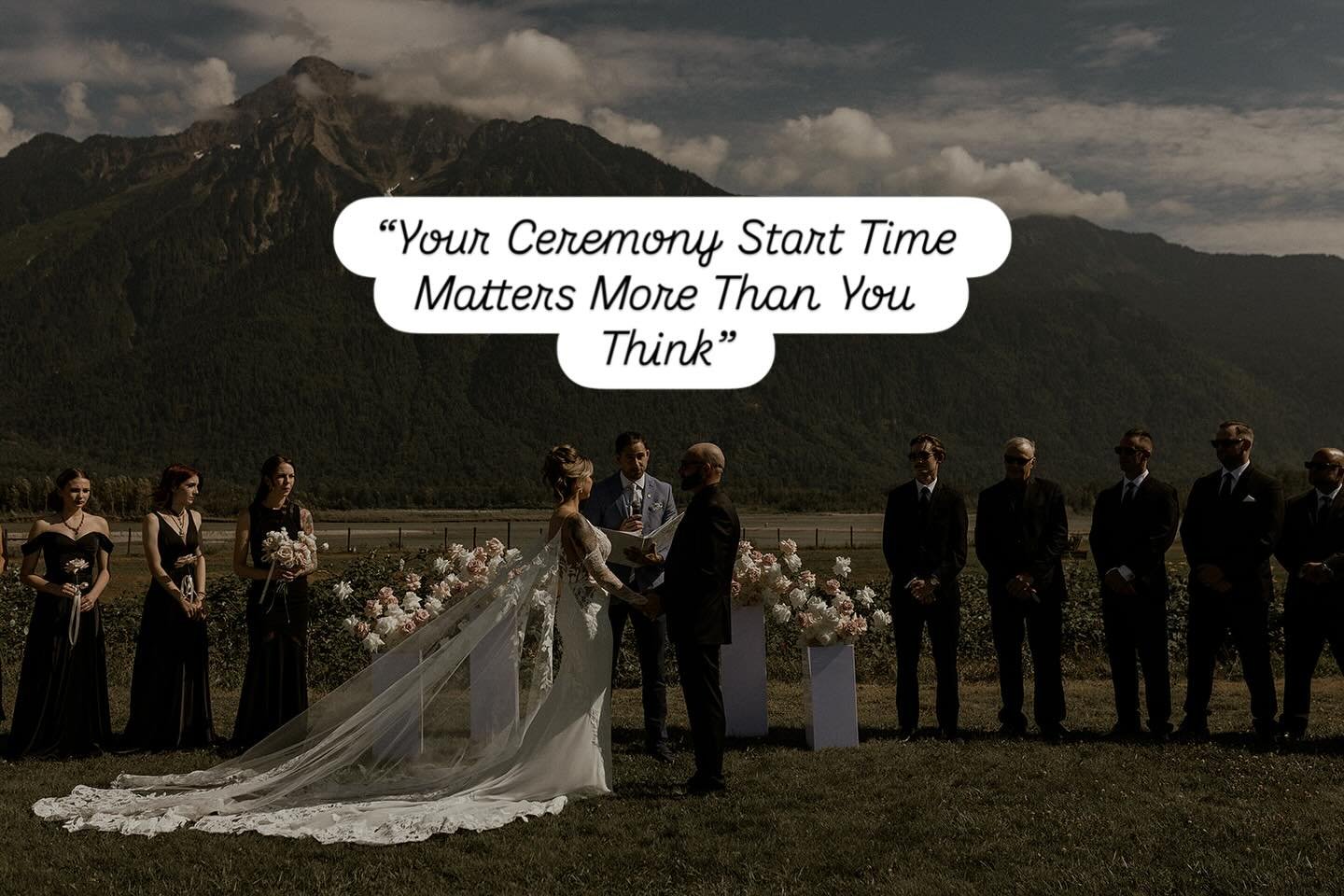 Most couples plan their ceremony around guests, dinner, or d&eacute;cor&hellip;
But don&rsquo;t forget the light. ✨

Choosing the right ceremony time can make your photos magical, stress-free, and beautifully lit.

🌅 Golden hour = romantic, soft, ci