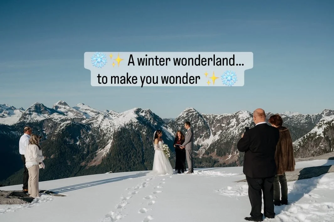 ❄️✨ A winter wonderland&hellip; to make you wonder ✨❄️

This mountain adventure wedding unfolded in May&mdash;a reminder that magic doesn&rsquo;t follow a calendar. Snow-covered peaks, crisp alpine air, and a ceremony that felt completely untouched b