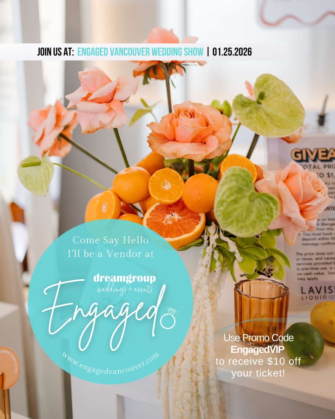 Get ready for Vancouver&rsquo;s most exciting wedding event&mdash;Engaged Vancouver Wedding Show is happening on January 25th at The Pipe Shop!

This isn&rsquo;t your typical wedding show. Think gourmet bites, bubbly cocktails, sweet cake samples, dr