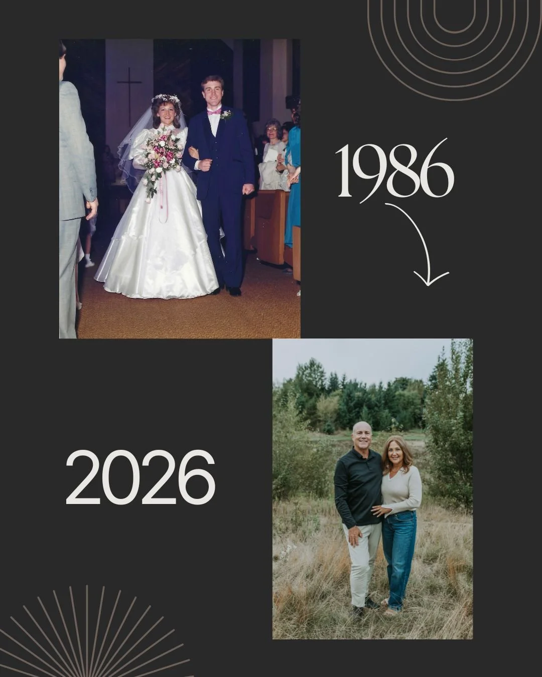 1986 &rarr; 2026 🤍

40 years, one incredible journey.
Through every season, love continues to grow.

Brian &amp; Kristen
Still choosing each other.

Happy Anniversary &amp; Happy Easter ✨

#40years #vanofficiant #loveendures #anniversary #yourdayyou