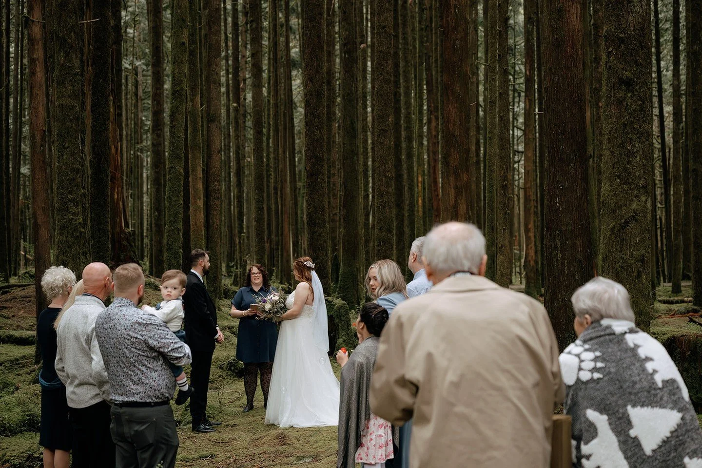 Among the moss, the giants, and the mountain stillness... E &amp; O said "I do." 🌲💍
There's something sacred about a forest wedding. The towering trees, the soft hush of the woods, the way every word feels held by something ancient. E &am