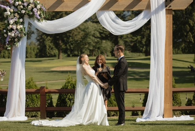 "From our very first phone call we knew that the energy Kristen brought would be perfect for our day." 💛
L &amp; T &mdash; thank you for the kindest words and for trusting Kristen with one of the most meaningful days of your lives. Wishing