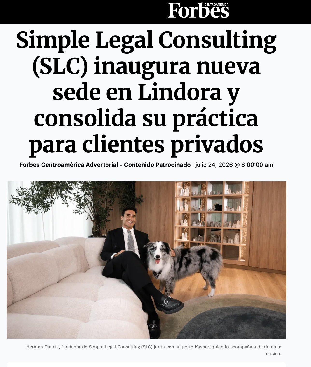 Simple Legal Consulting Featured in Forbes