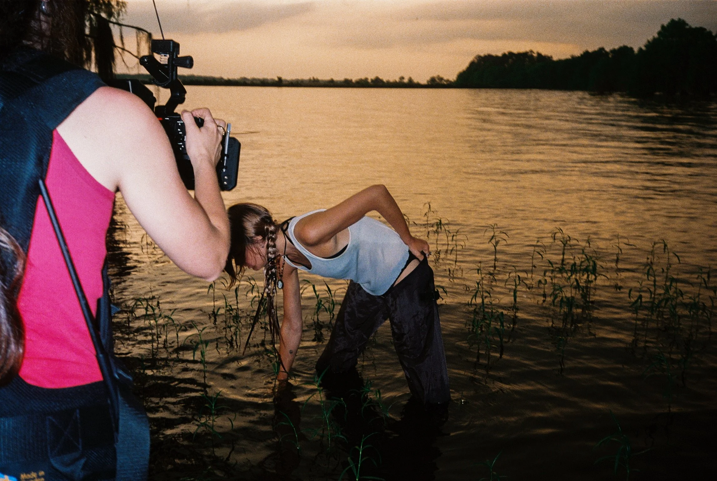 filming in the swamp.JPG
