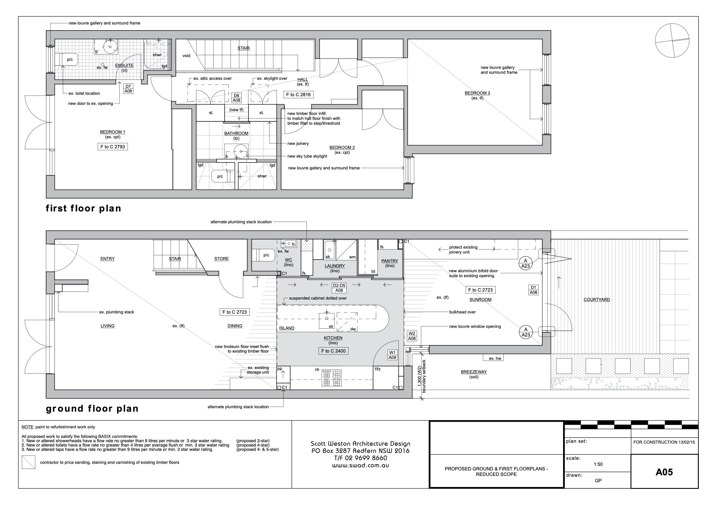 A05 PROPOSED GROUND & FIRST FLOORPLANS - REDUCED SCOPE.jpeg