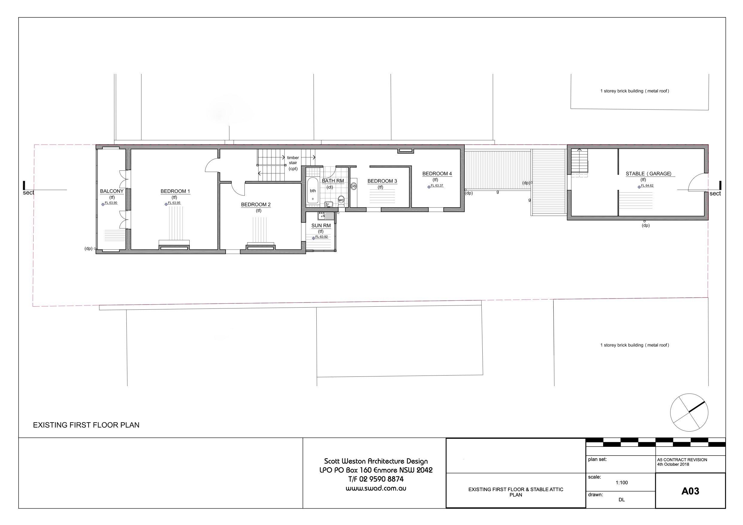 A03 EXISTING FIRST FLOOR & STABLE ATTIC PLAN.jpeg