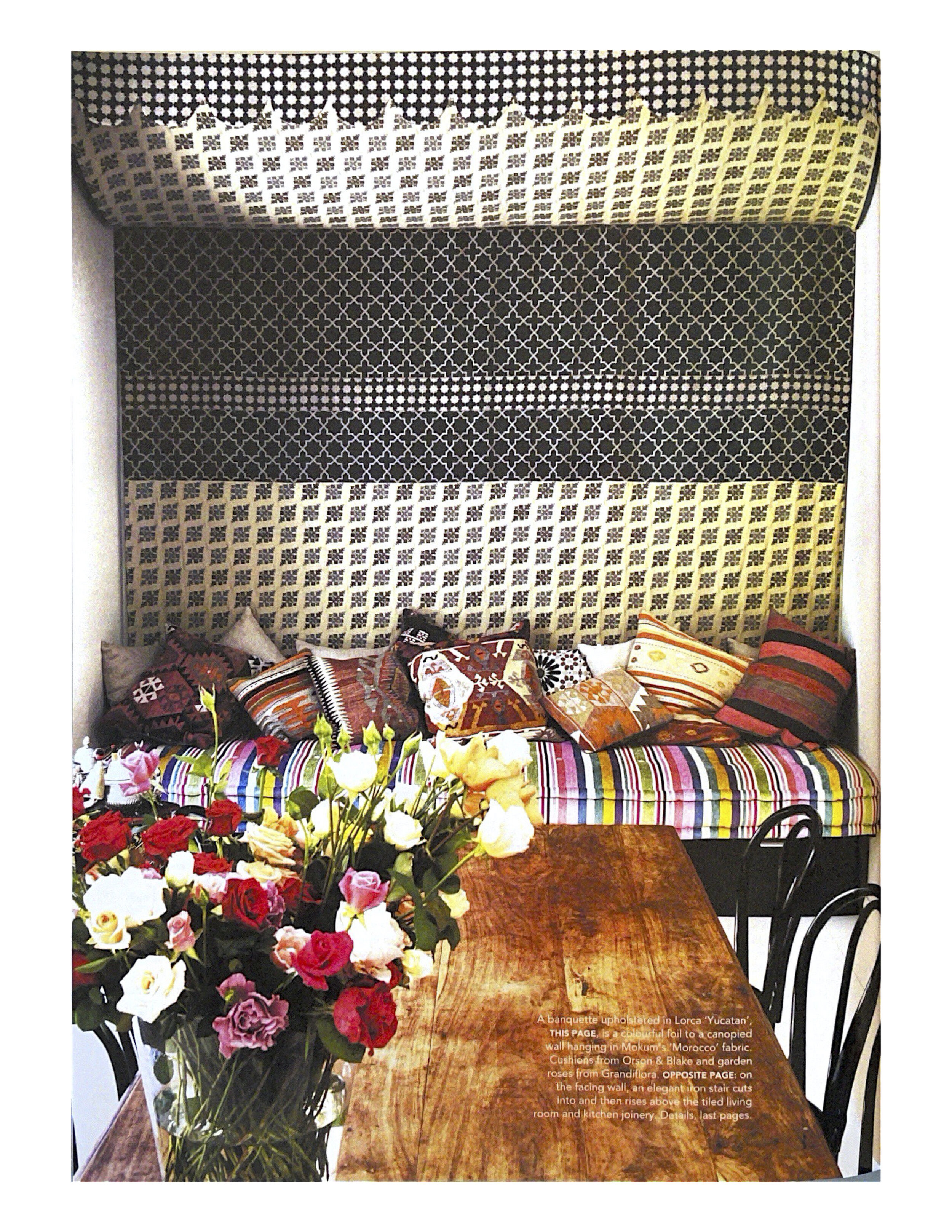 A banquette upholstered in Lorca 'Yucatan',.jpg