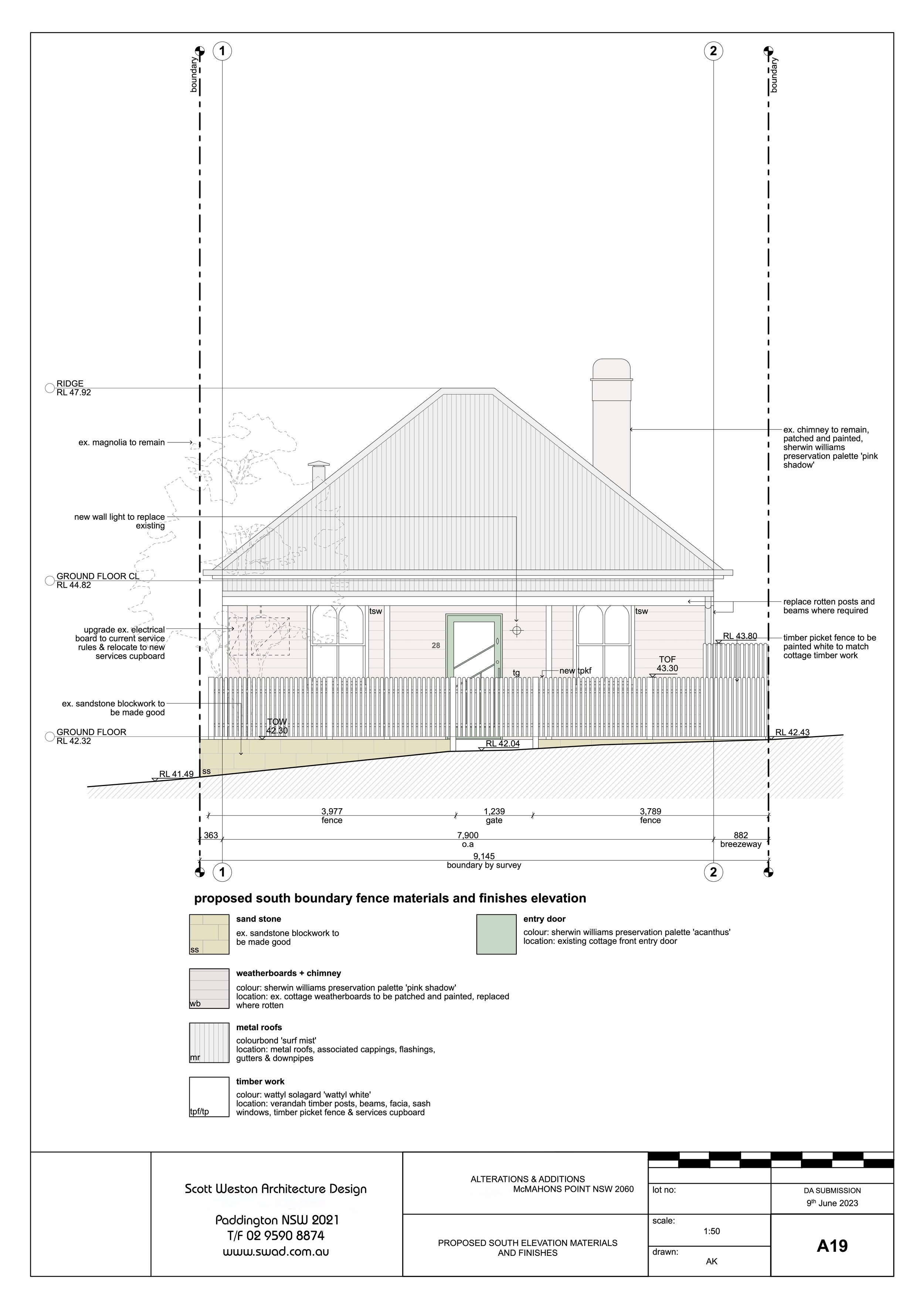A19 PROPOSED SOUTH ELEVATION MATERIALS AND FINISHES.jpg