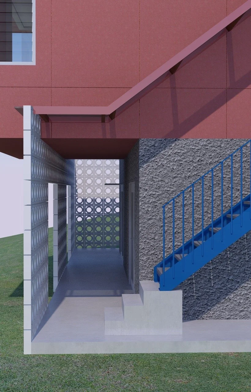 22. Staircase + Screenblock Wall_11 Fiesta Crescent Copacabana.JPEG