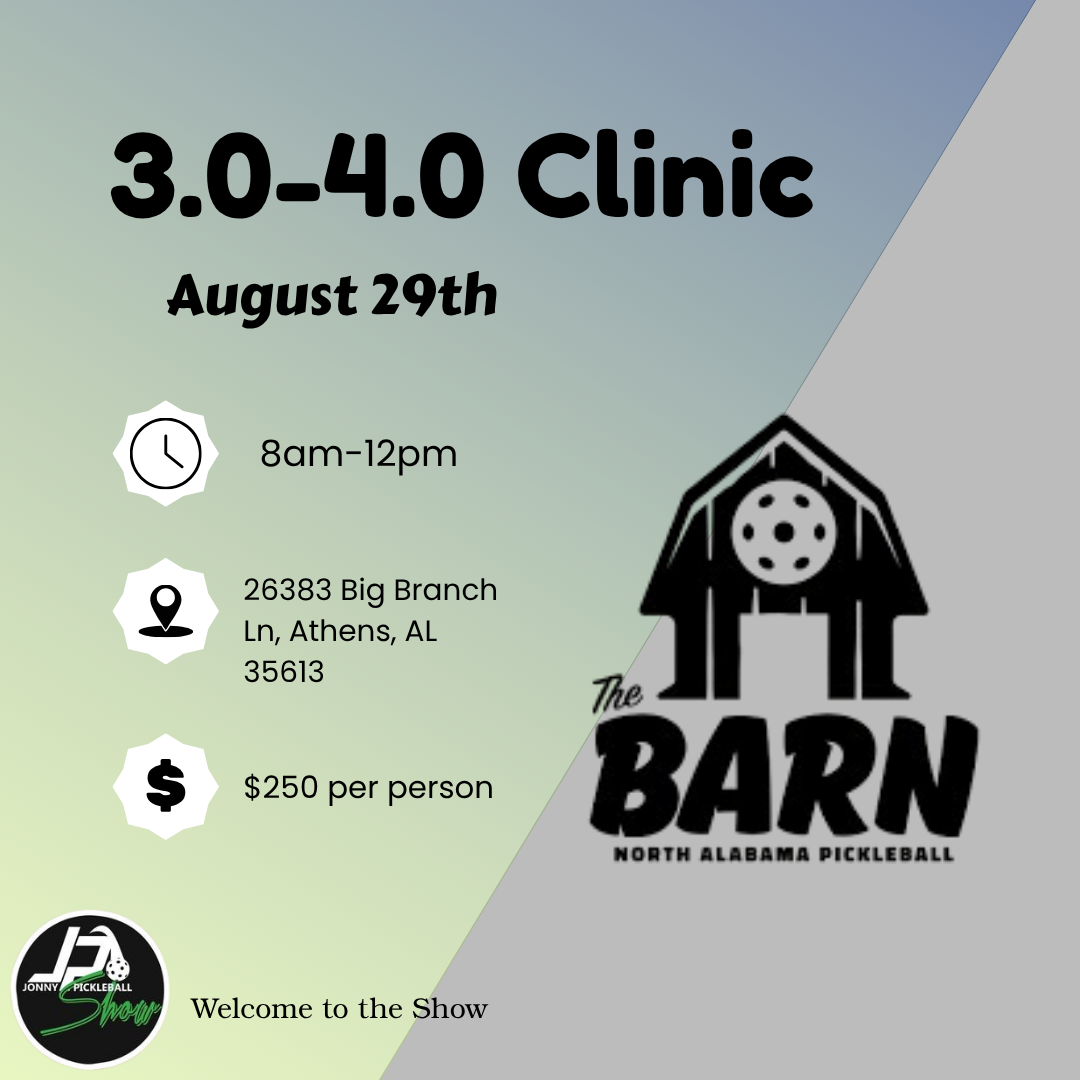 The Barn - North Alabama Pickleball 3.0 - 4.0 Clinic