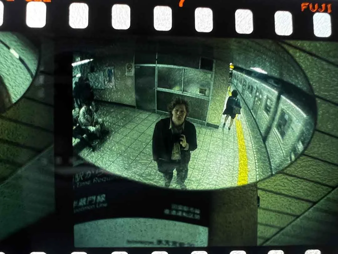 Self portrait on the Tokyo subway