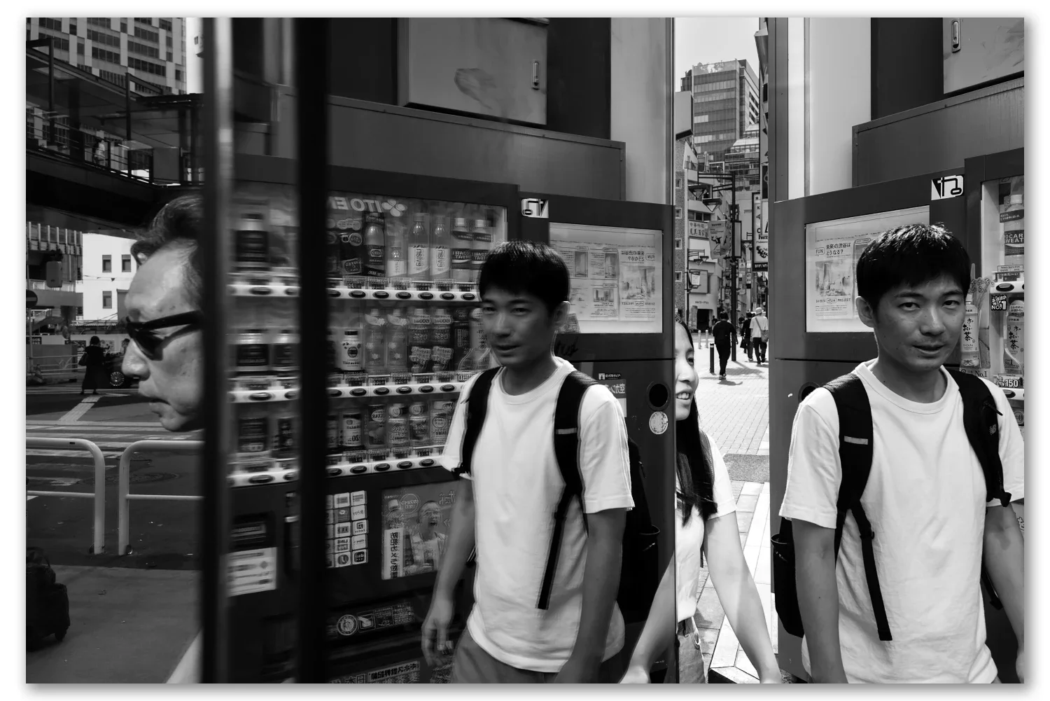 vending machine reflections in Shibuya