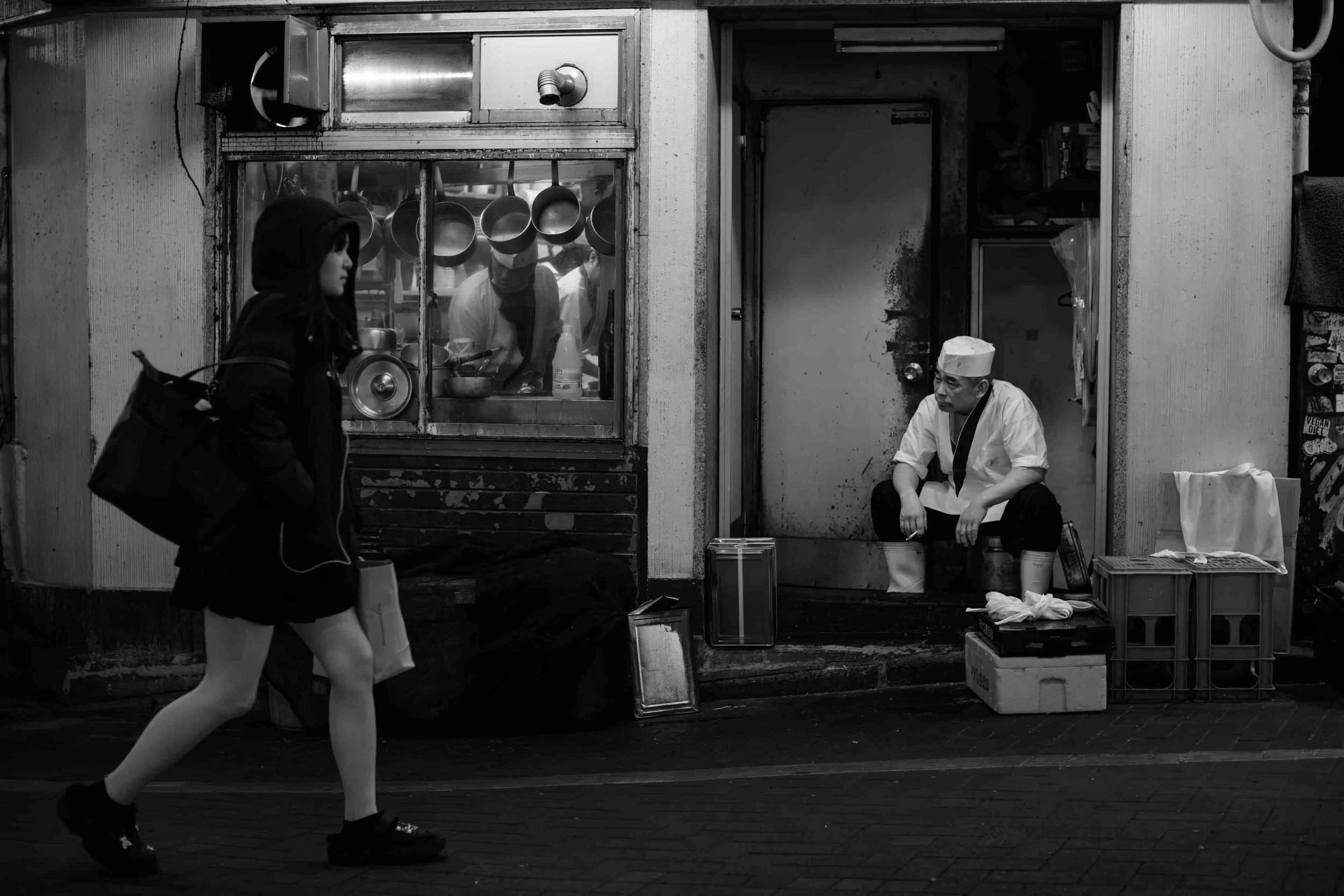 Vintage Nikkor Shibuya side street