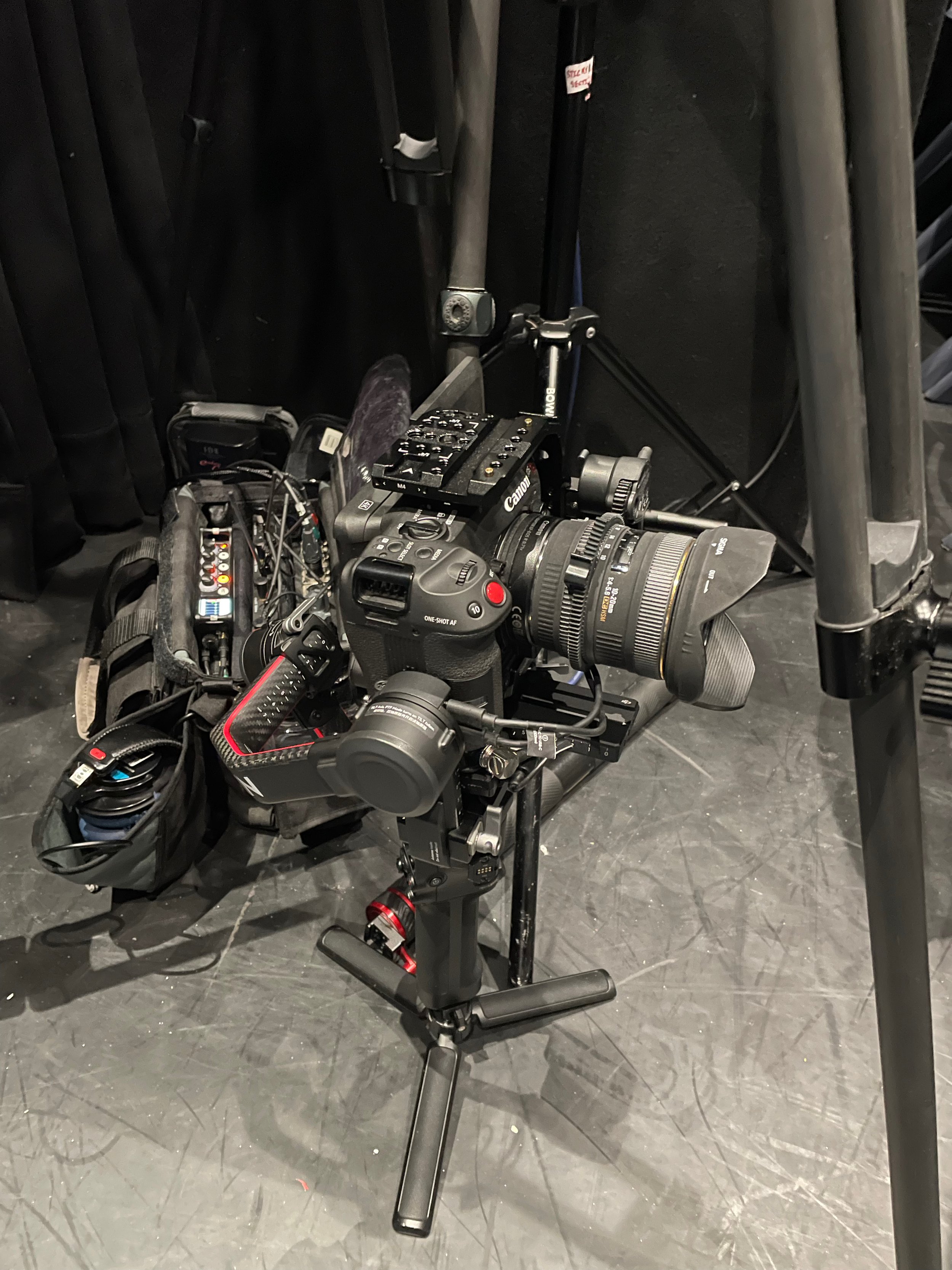 2 Cameras and a gimbal setup for Brighton College