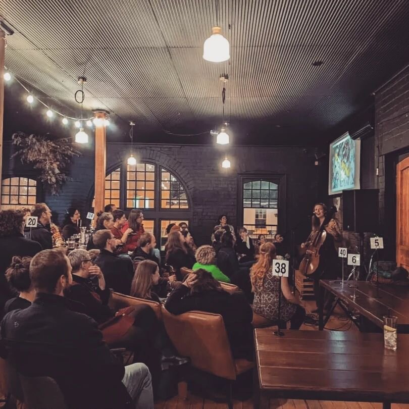 Another snap from Pechakucha on Thursday and our show in Queenstown last night! On to the Wynyard Boatshed tonight for another Deep Time performance with @yyan_and_emily 😍

It was such a treat to play at the Paragon Theatre last night. Telling the g