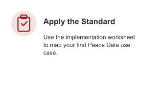Apply the Peace Data Standard to map a first use case for measuring positive engagement across difference boundaries.