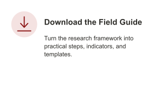 Download the Peace Data Standard Field Guide with practical tools, maps, indicators, and templates.