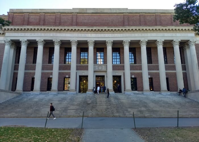 North entrance of Harvard University Widener Library. Presidio Education®, 2018.