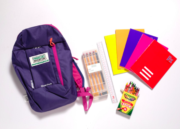 Handpicked backpack and school supplies. Presidio Education®, 2018.